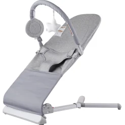 VEVOR Baby Bouncer, Folding Bouncer Seat for Babies 0-9 Months, Newborn Bouncer Chair with 2 Reclining Angles & 3-Point Harness, Portable Infant Rocker with Carrying Bag for Indoors Outdoors, Camel