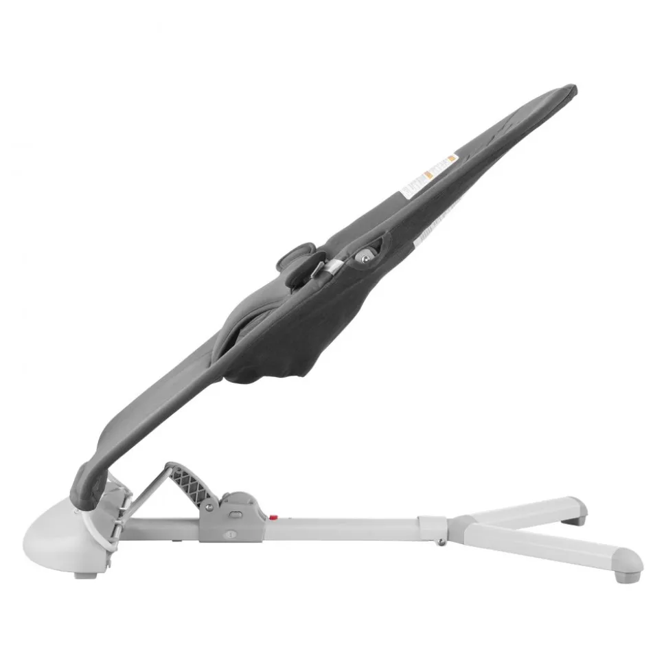 VEVOR Baby Bouncer, Folding Bouncer Seat for Babies 0-9 Months, Newborn Bouncer Chair with 2 Reclining Angles & 3-Point Harness, Portable Infant Rocker with Carrying Bag for Indoor Outdoor, Dark Gray