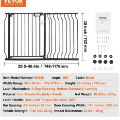 VEVOR Baby Gate, 29.5