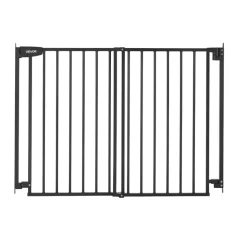 VEVOR Baby Gate for Stairs, 28-43 in Adjustable Width, 36 in High Dog Gate, No Bottom Bar, One-Handed Operation, Easy Drilling Installation with Hardware Kit, for Stairs, Doorways, and House, Black