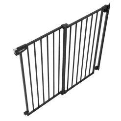 VEVOR Baby Gate for Stairs, 28-43 in Adjustable Width, 30 in High Dog Gate, No Bottom Bar, One-Handed Operation, Easy Drilling Installation with Hardware Kit, for Stairs, Doorways, and House, Black
