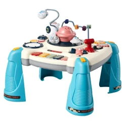 VEVOR Baby Spacecraft Musical Table Toys for 1-3 Years Old, Learning Activity Desk with Space Theme & Soft-glow Star Projector & 60+ Sound Sources, Toddler Learning Table for Kids 6+ Months