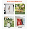 VEVOR Backdrop Stand, 8.5 x 10 ft Adjustable Photo Backdrop Stand Kit, Portable Background Backdrop Stand with 7 Crossbars, Heavy Duty Projector Screen Stand, for Wedding, Photo Video Studio & Party
