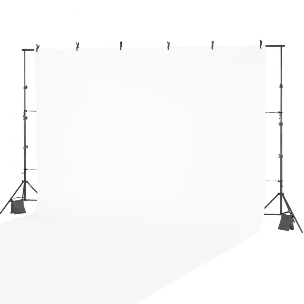 VEVOR Backdrop Stand, 8.5 x 10 ft Adjustable Photo Backdrop Stand Kit, Portable Background Backdrop Stand with 2 Tripods, Heavy Duty Projector Screen Stand, for Wedding, Photo Video Studio & Party