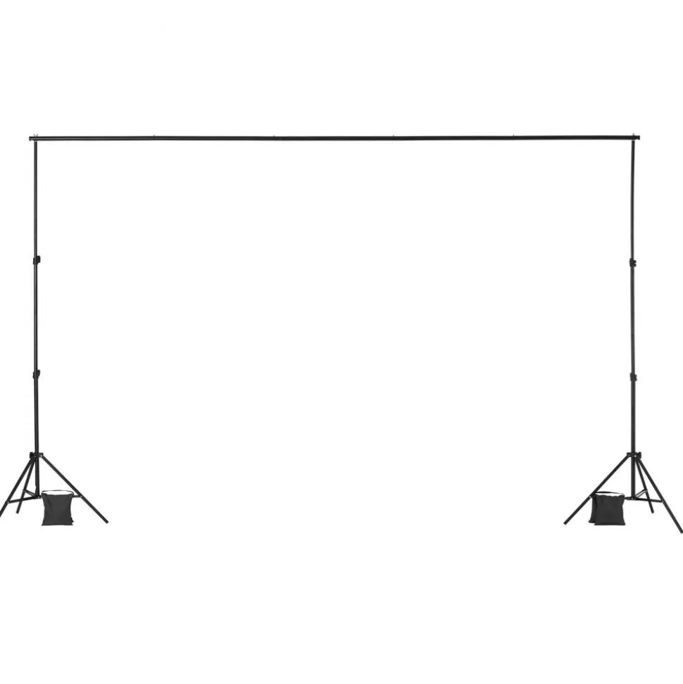 VEVOR Backdrop Stand, 6.5 x 10 ft Adjustable Photo Backdrop Stand Kit, Portable Background Backdrop Stand with 5 Crossbars, Heavy Duty Projector Screen Stand, for Wedding, Photo Video Studio & Party