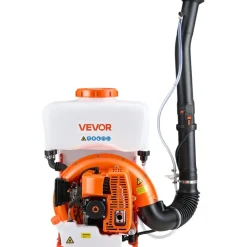 VEVOR Backpack Fogger Sprayer, 63CC 3HP Engine, Gas Powered Fogger Sprayer with 4 Gallon Tank, Powder and Liquid Mister Duster System for Effective Fleas Ticks Critters Control, Gardening & Farming
