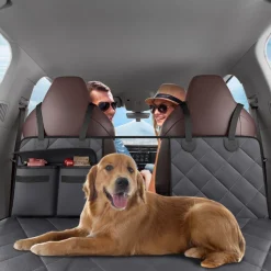 VEVOR Back Seat Extender for Dogs,Dog Hammock for Car Back seat,Waterproof Hard Bottom Dog Car Seat Cover for Back Seat 54