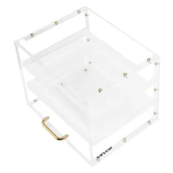 VEVOR Bakery Display Case, 3-Tier Commercial Countertop Pastry Display Case, Clear Acrylic Bread Box for Kitchen, Party Cake Cabinet with Flip-Up Door for Cookie Dessert Donut, 13