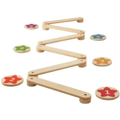 VEVOR Balance Beam Stepping Stones, 6 PCS Wooden Toddler Balance Boards, Montessori Toy for Kids 2-6, Build Coordination and Gross Motor Skills, Gymnastics Course Indoor & Outdoor for Girls Boys Gift