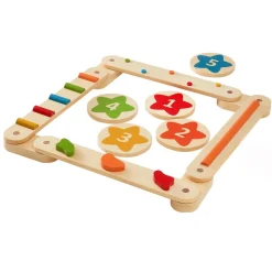 VEVOR Balance Beam Stepping Stones, 6 PCS Wooden Toddler Balance Boards, Montessori Toy for Kids 2-6, Build Coordination and Gross Motor Skills Gymnastics Obstacle Course Indoor Outdoor for Girls Boys