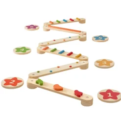 VEVOR Balance Beam Stepping Stones, 6 PCS Wooden Toddler Balance Boards, Montessori Toy for Kids 2-6, Build Coordination and Gross Motor Skills Gymnastics Obstacle Course Indoor Outdoor for Girls Boys