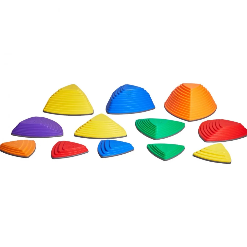 VEVOR Balance Stepping Stones for Kids, 12 PCS, Up to 220 lbs, Non-Slip Toddlers Sensory Stepping Stones, Obstacle Course Coordination Game Toys Indoor or Outdoor Play for Children Aged 3 4 5 6 7 8+