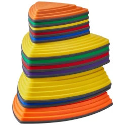 VEVOR Balance Stepping Stones for Kids, 12 PCS, Up to 220 lbs, Non-Slip Toddlers Sensory Stepping Stones, Obstacle Course Coordination Game Toys Indoor or Outdoor Play for Children Aged 3 4 5 6 7 8+