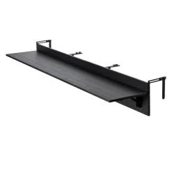 VEVOR Balcony Hanging Table, 12 x 59 in Folding Balcony Railing Table, Outdoor Balcony Bar Table for Railings, 50 lbs Loading, Fit Railing from 1