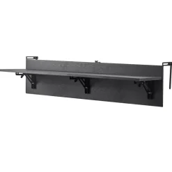 VEVOR Balcony Hanging Table, 12 x 48 in Folding Balcony Railing Table, Outdoor Balcony Bar Table for Railings, 50 lbs Loading, Fit Railing from 1