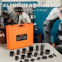 VEVOR Ball Joint Press Kit, 21 pcsTool Kit, C-press Ball joint Remove and Install Tools, for Most 2WD and 4WD Cars, Heavy Duty Ball Joint Repair Kit for Automotive Repairing