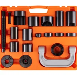 VEVOR Ball Joint Press Kit, 21 pcsTool Kit, C-press Ball joint Remove and Install Tools, for Most 2WD and 4WD Cars, Heavy Duty Ball Joint Repair Kit for Automotive Repairing