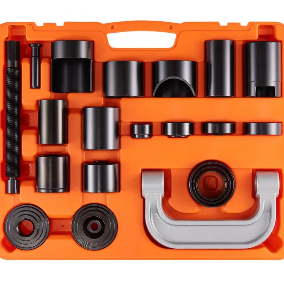 VEVOR Ball Joint Press Kit, 21 pcsTool Kit, C-press Ball joint Remove and Install Tools, for Most 2WD and 4WD Cars, Heavy Duty Ball Joint Repair Kit for Automotive Repairing