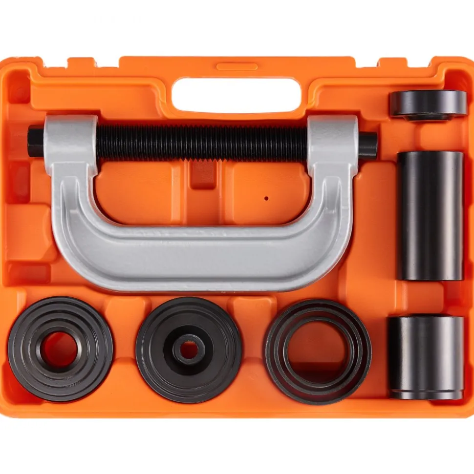 VEVOR Ball Joint Press Kit, 10 pcsTool Kit, C-press Ball joint Remove and Install Tools, for Most 2WD and 4WD Cars, Heavy Duty Ball Joint Repair Kit for Automotive Repairing
