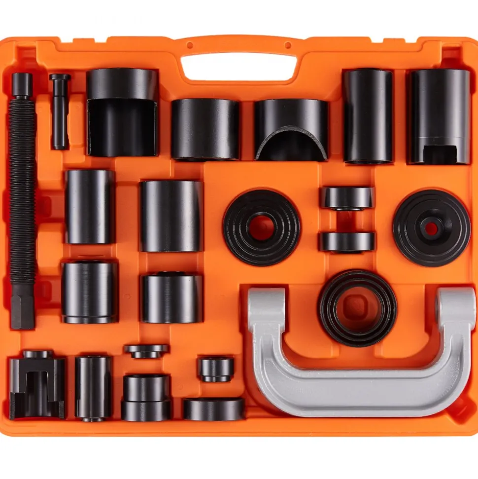 VEVOR Ball Joint Press Kit, 23 pcsTool Kit, C-press Ball joint Remove and Install Tools, for Most 2WD and 4WD Cars, Heavy Duty Ball Joint Repair Kit for Automotive Repairing