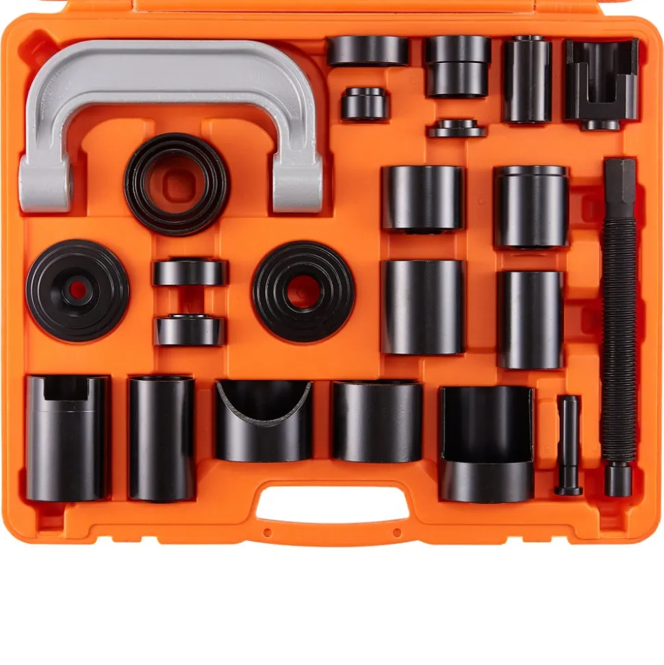 VEVOR Ball Joint Press Kit, 23 pcsTool Kit, C-press Ball joint Remove and Install Tools, for Most 2WD and 4WD Cars, Heavy Duty Ball Joint Repair Kit for Automotive Repairing