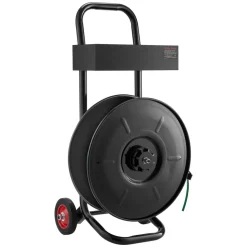 VEVOR Banding Strapping Cart, Fit for PET / PP / Polyester Strapping Coils with 8 inches Core Size, Heavy Duty Strapping Dispenser Equipped with Upgrade Brake System, Built-in Spacious Tray for Tools