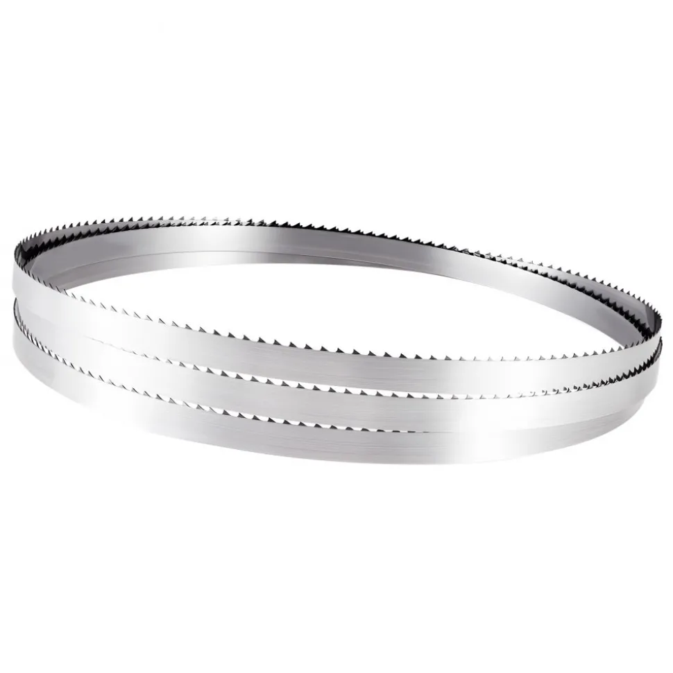 VEVOR Bandsaw Blade, 109.45 Inch Length, 4 TPI Band Saw Blade with 18 HRC Hardened Sharp Teeth, High-Strength Carbon Steel, 0.6 Inch Width, Replacement for Major Woodworking Band Saw Brands, 1 Pack