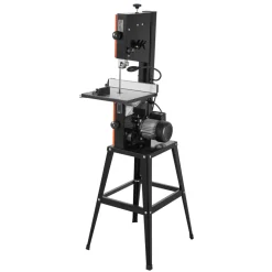 VEVOR Band Saw with Stand, 10-Inch, Two-Speed Benchtop Bandsaw, 373W 1/2 HP, 6 in Max Cutting Height, 13.2 x 13.4 in Cast Iron Table, with 360° Work Light, Miter Gauge, Fence, Band Saw for Woodworking
