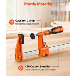 VEVOR Bar Clamps for Woodworking, 8-Pack, 36