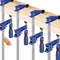 VEVOR Bar Clamps for Woodworking, 4-Pack 36 inch Opening, Lockable F-Clamp with 600 lbs Load Limit, 2-1/2 inch Depth, Cast Iron and Carbon Steel, Easy to Use, Wood Clamps for Woodworking Metal Working