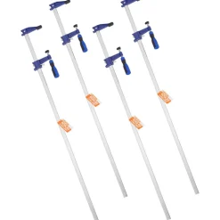 VEVOR Bar Clamps for Woodworking, 4-Pack 36 inch Opening, Lockable F-Clamp with 600 lbs Load Limit, 2-1/2 inch Depth, Cast Iron and Carbon Steel, Easy to Use, Wood Clamps for Woodworking Metal Working