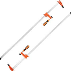 VEVOR Bar Clamps for Woodworking, 2-Pack 24 inch Opening, Lockable F-Clamp with 600 lbs Load Limit, 2-1/2 inch Depth, Cast Iron and Carbon Steel, Easy to Use, Wood Clamps for Woodworking Metal Working
