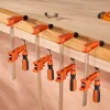 VEVOR Bar Clamps for Woodworking, 2-Pack 24 inch Parallel Clamp Set, F-Clamp with 1500 lbs Load Limit, Even Pressure, High-strength Plastic and Carbon Steel, for Woodworking Metal Working, Orange