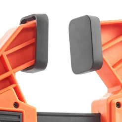 VEVOR Bar Clamps for Woodworking, 2-Pack 12 inch One-Handed Clamp/Spreader, Quick-Grip F-Clamp with 340 lbs Load Limit, Premium Plastic and Carbon Steel, for Woodworking Metal working, Orange + Black