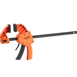 VEVOR Bar Clamps for Woodworking, 2-Pack 36 inch Opening, Lockable F-Clamp with 600 lbs Load Limit, 2-1/2 inch Depth, Cast Iron and Carbon Steel, Easy to Use, Wood Clamps for Woodworking Metal Working