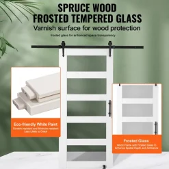 VEVOR Barn Door and Hardware Kit, 42