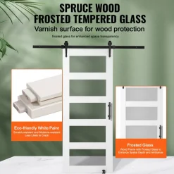 VEVOR Barn Door and Hardware Kit, 32