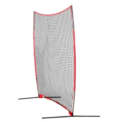 VEVOR Barricade Backstop Net, 12x9 ft Ball Sports Barrier Netting, Portable Practice Equipment with Carry Bag, Protection Screen for Baseball Softball Lacrosse Soccer Hockey Training, for Backyard