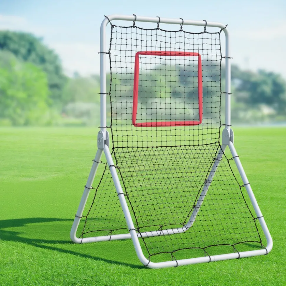 VEVOR Baseball And Softball Rebounder Net, 3.5 x 6 ft PitchBack Baseball Pitching Nest, Softball Pitchback Net, Fielding Trainer, Bounce Back Net for Fielding/Throwing Practice, 5 Adjustable Angles