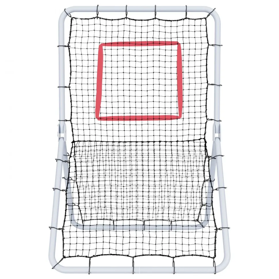 VEVOR Baseball And Softball Rebounder Net, 3.5 x 6 ft PitchBack Baseball Pitching Nest, Softball Pitchback Net, Fielding Trainer, Bounce Back Net for Fielding/Throwing Practice, 5 Adjustable Angles