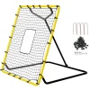 VEVOR Baseball And Softball Rebounder Net, 4 x 4.5 Feet PitchBack Baseball Nest for Pitching and Fielding Training, Pitch Return Trainer Rebound Net with Pitching Target, 4 Adjustable Angles