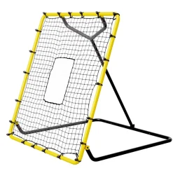 VEVOR Baseball And Softball Rebounder Net, 4 x 4.5 Feet PitchBack Baseball Nest for Pitching and Fielding Training, Pitch Return Trainer Rebound Net with Pitching Target, 4 Adjustable Angles