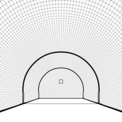 VEVOR Baseball Batting Cage, 19.9 x 12.0 x 8.2 FT Freestanding Portable Batting Cage, Hitting Cages with 30-Ply Knotted HDPE & Pitching Machine Opening, Battings Cages Netting for Indoor Outdoor