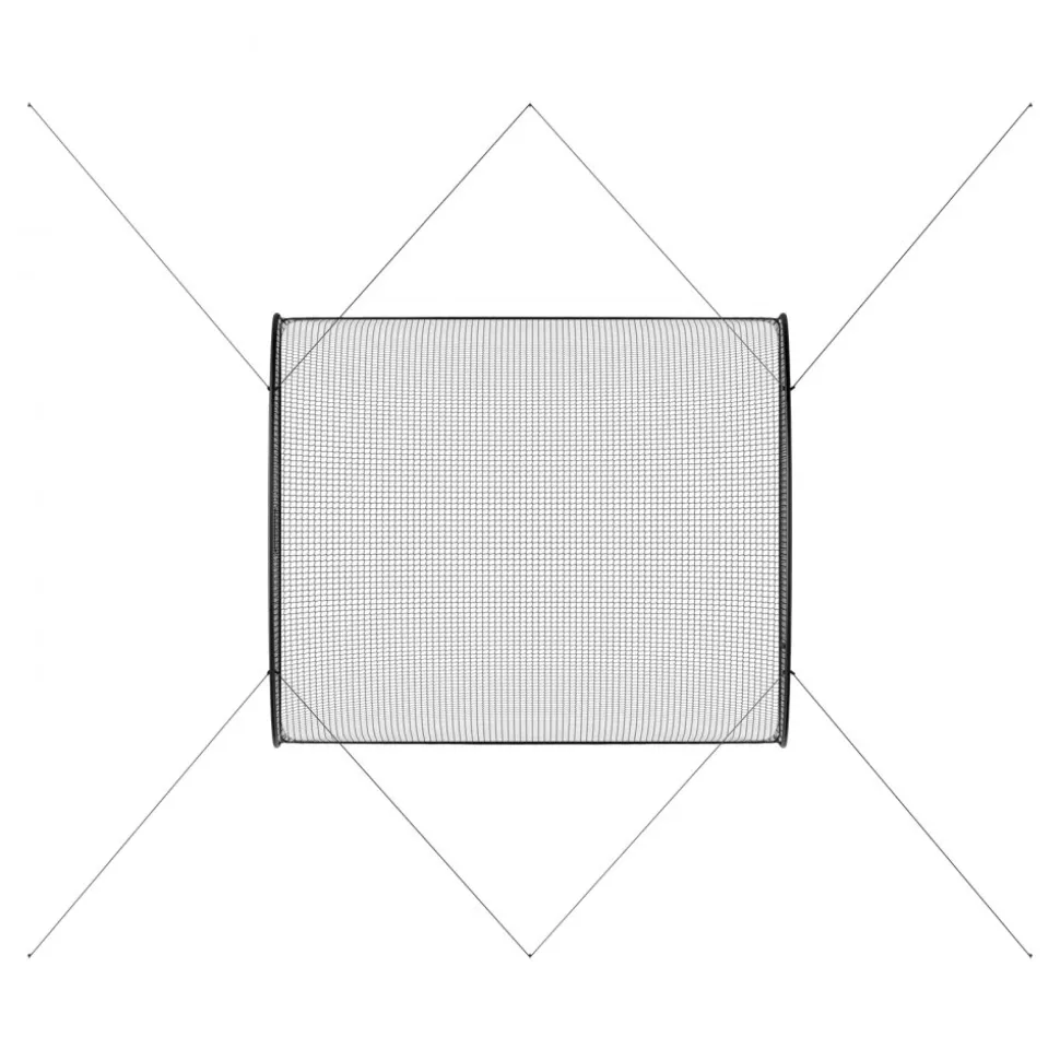 VEVOR Baseball Batting Cage, 12.0 x 10.2 x 7.6 FT Freestanding Portable Batting Cage, Hitting Cages with 4-Ply Knotless Polyester & Pitching Machine Opening, Battings Cages Netting for Indoor Outdoor