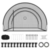 VEVOR Baseball Batting Cage, 22.2 x 12.1 x 7.9 FT Freestanding Portable Batting Cage, Hitting Cages with 4-Ply Knotless Polyester & Pitching Machine Opening, Battings Cages Netting for Indoor Outdoor