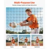 VEVOR Baseball Batting Cage, 39.4 x 12.1 x 10.2 FT Freestanding Portable Batting Cage, Hitting Cages with 45-Ply Knotted HDPE & Long Positioning Ropes, Battings Cages Netting for Indoor Outdoor