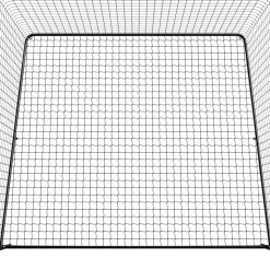 VEVOR Baseball Batting Cage, 39.4 x 12.1 x 10.2 FT Freestanding Portable Batting Cage, Hitting Cages with 45-Ply Knotted HDPE & Long Positioning Ropes, Battings Cages Netting for Indoor Outdoor