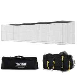 VEVOR Baseball Batting Netting, Professional Softball Baseball Batting Hitting Training Net, Practice Portable Pitching Cage Net with Door & Carry Bag, Heavy Duty Enclosed PE Netting, 55FT (NET ONLY)