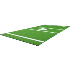 VEVOR Baseball Hitting Mat, 12x6 ft Batting Cage Mat, Batters Box Turf Mats, Softball Batting Practice Equipment with Home Plate and Anti Fade Turf, Portable Training Aid for Indoor Outdoor, Green