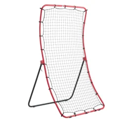 VEVOR Baseball Softball Rebounder Net 4 x 5.5 ft Pitch Back Trainer, 5 Adjustable Angles, Heavy-duty Steel Frame, All Angle Bounce Back Net for Pitching & Fielding Training Aid, Return Practice